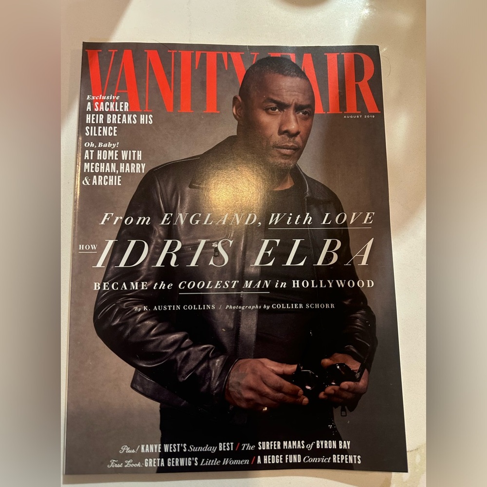 Vanity Fair August 2019 Idris Elba magazine